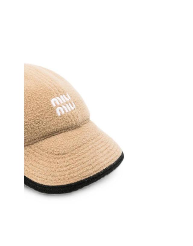 미우미우 [해외직구] 그란데비타 해외 미우미우 여성 FLEECE WOOL BASEBALL CAP 5HC36915V3F0040 착용컷