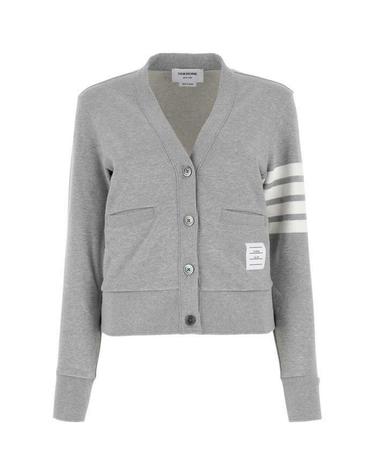 [명품] 24FW 톰브라운 4바 스트라이프 RWB 탭 루프백 가디건 FJT069A 00535 055