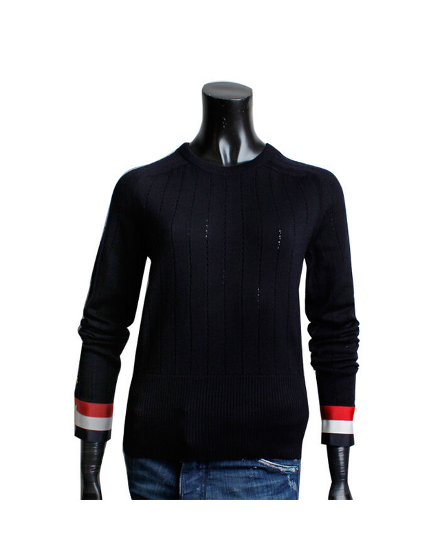 톰브라운 스크래치 SIZE 38 톰브라운 여성 스티치 울니트 FKA252A 00014 415 FKA252A 0001 4415 BLACK 착용컷