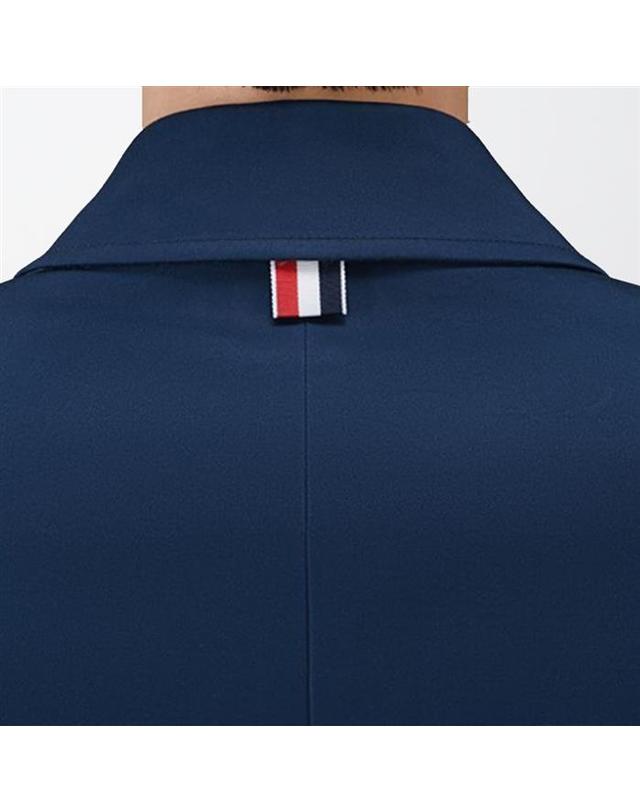 톰브라운 [명품] 24FW 톰브라운 발마칸 칼라 매킨토시 오버코트 MOC001A 00249 415 밝은 블루 착용컷