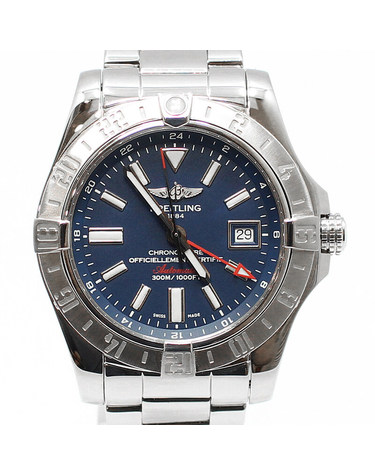 [중고명품] 브라이틀링 A32390 어벤져 어벤저 2 GMT 43MM 청판 오토매틱 스틸 시계