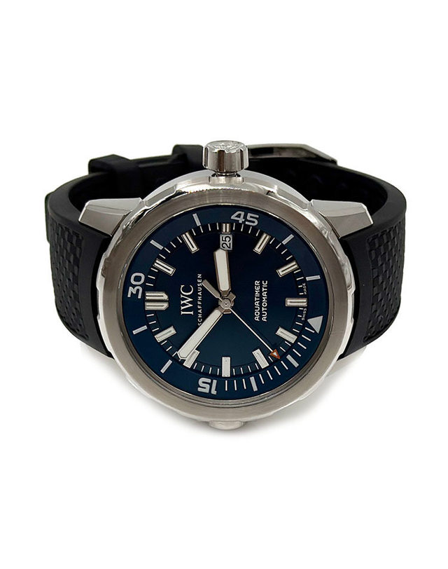 아이더블유씨 [중고명품] [중고명품] IWC 아쿠아타이머 오토매틱 엑스페디션 자크 이브 쿠스토 에디션 42mm 시계 IW329005 72325013 네이비 착용컷