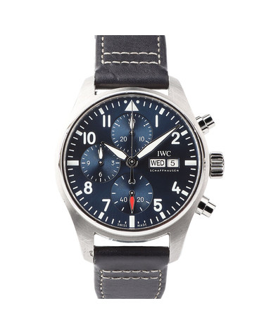아이더블유씨 [중고명품] IWC IW388101 데이데이트 파일럿 크로노그래프 청판 41MM 남성용시계 B7136 1