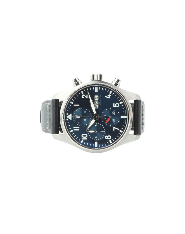 아이더블유씨 [중고명품] [중고명품] IWC IW388101 데이데이트 파일럿 크로노그래프 청판 41MM 남성용시계 B7136 1 BLACK 착용컷