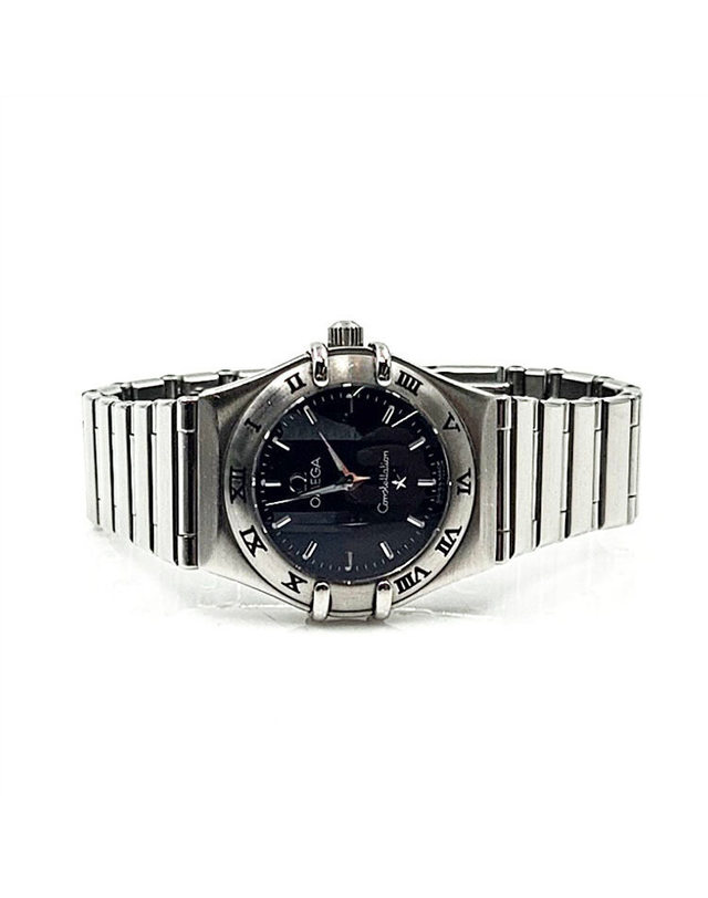 오메가 [중고명품] [중고] 오메가 컨스틸레이션 스틸 시계 24mm 81124063 81124063 BLACK 착용컷