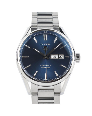 [중고명품] 태그호이어 WAR201E 까레라 데이데이트 청판 41MM 남성용시계 37730