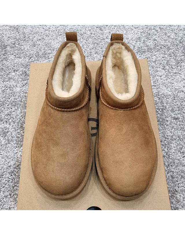 어그 [명품] 어그 UGG USA 클래식 울트라 미니 부츠 1116109W CHESTNUT 브라운 착용컷