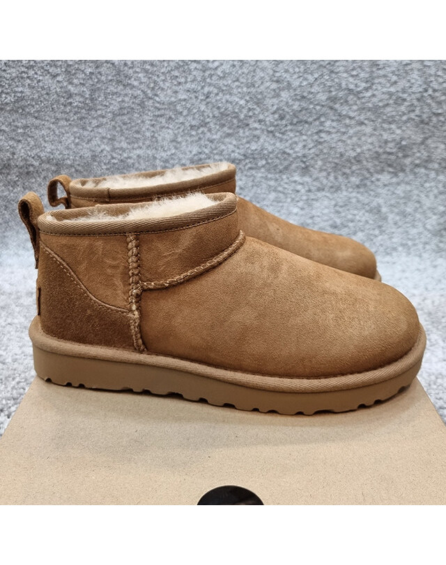 어그 [명품] 어그 UGG USA 클래식 울트라 미니 부츠 1116109W CHESTNUT 브라운 착용컷