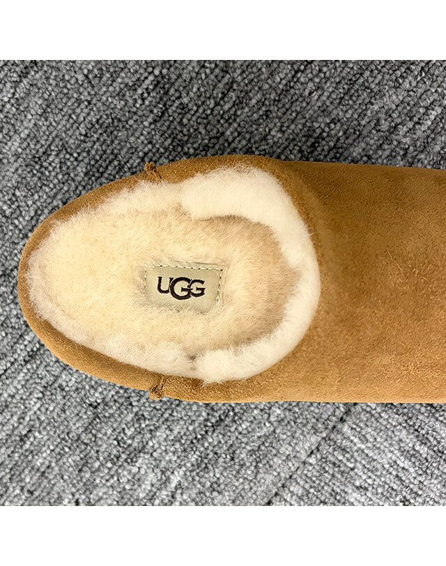 어그 [명품] 25FW 어그 여성 미국 UGG USA ELEA 엘리아 슬립온 털슬리퍼 1171390 CHESTNUT 밝은 브라운 착용컷