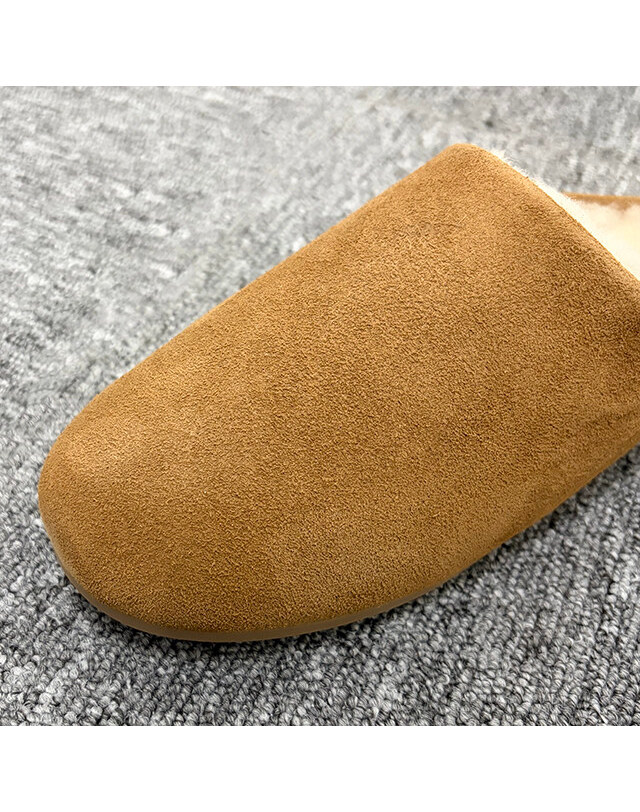 어그 [명품] 25FW 어그 여성 미국 UGG USA ELEA 엘리아 슬립온 털슬리퍼 1171390 CHESTNUT 밝은 브라운 착용컷