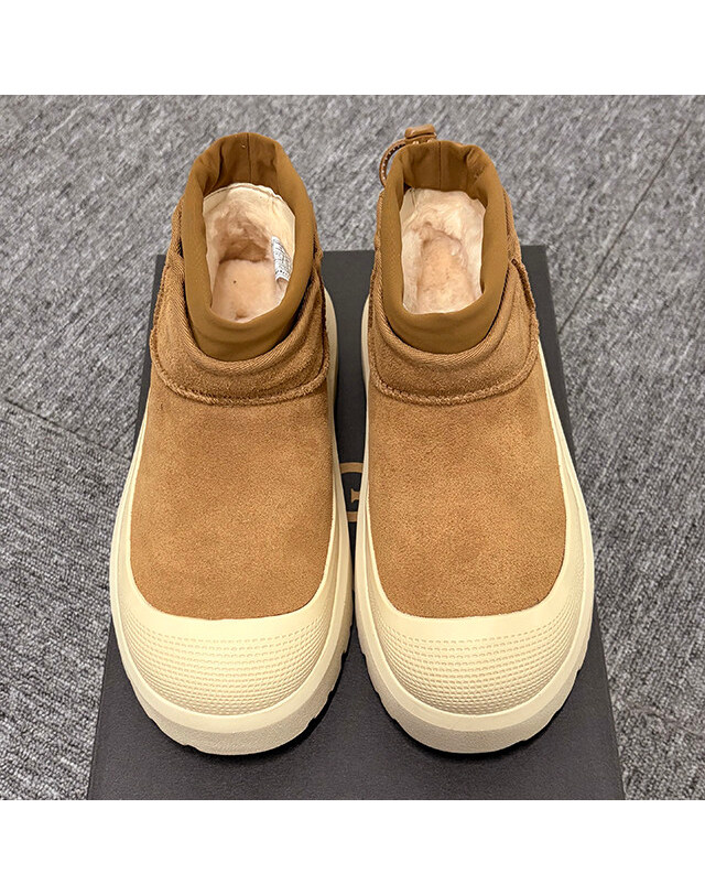 어그 [명품] 25FW 어그 UGG USA ULTRA MINI 울트라 미니 웨더 하이브리드 부츠 체스트넛 1174196 CWTC 밝은 브라운 착용컷