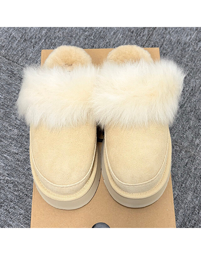 어그 [명품] 25FW 어그 미국 UGG USA DISQUETTE 디스케트 플랫폼 뮬 슬리퍼 샌드캐슬 1173930 SNDCS 아이보리 착용컷