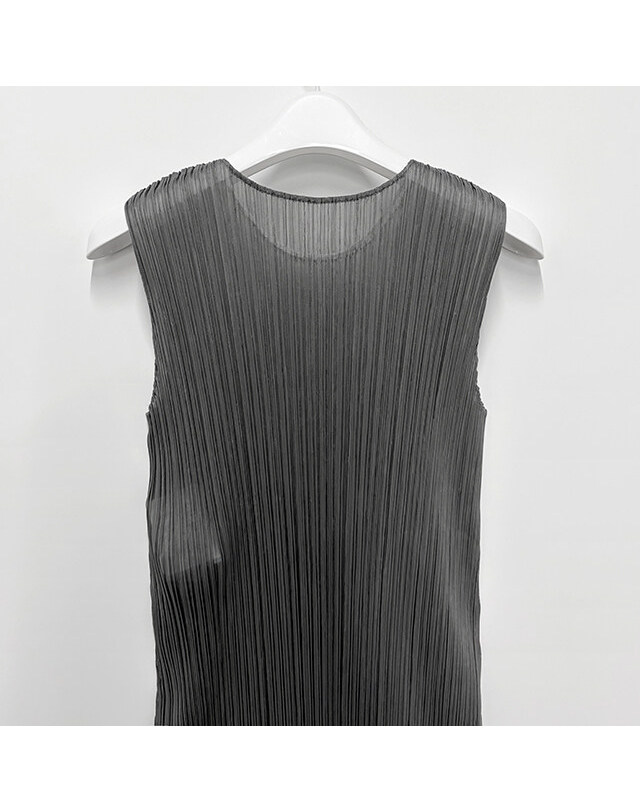 이세이미야케 [명품] 26SS 이세이 미야케 플리츠 플리즈 LUCID PLEATS 원피스 다크그레이 PP58JH236 12 진한 그레이 착용컷