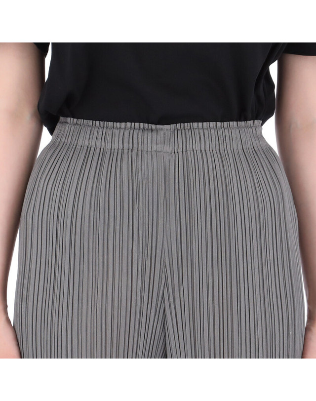 이세이미야케 [명품] 26SS 이세이미야케 플리츠 플리즈 베이직 스트레이트 팬츠 PP67 JF111 12 그레이 착용컷