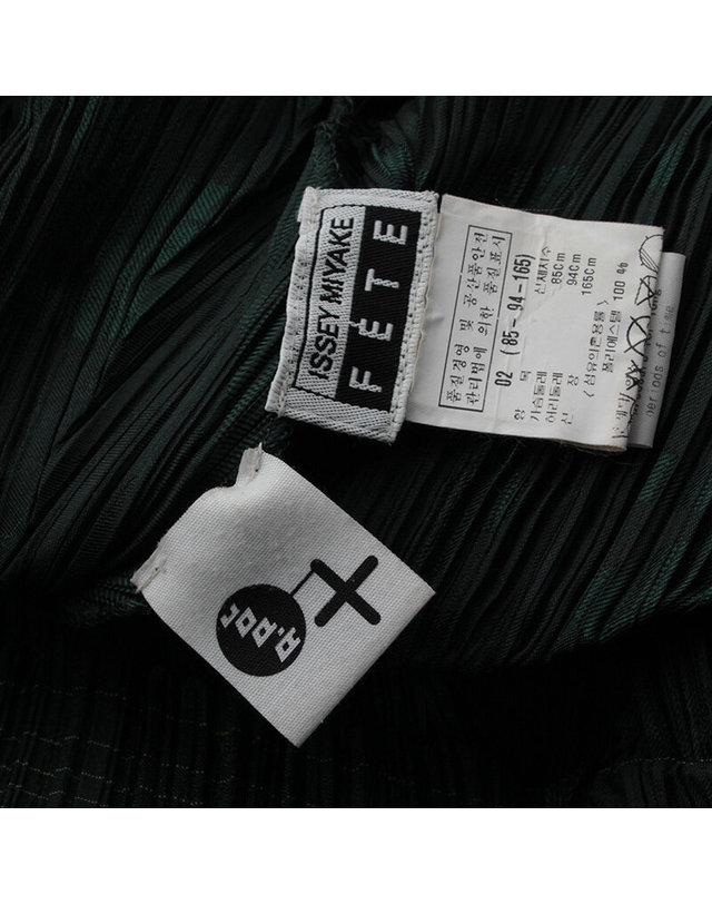 이세이미야케 [중고명품] [중고명품] 이세이 미야케 FETE 그린 플리츠 원피스 2 BLACK 착용컷
