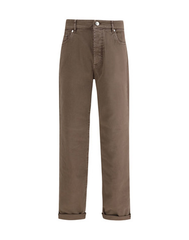 [해외직구] 해외 이태리배송 SS26 브루넬로쿠치넬리 남성 Jeans with turn up hem M277PD3210_C7503