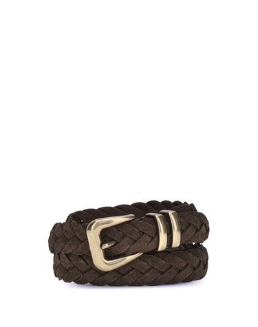 [해외직구] 해외 이태리배송 AW25 브루넬로쿠치넬리 남성 Leather woven Belt MAURP253_C7284