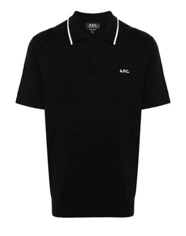 아페쎄 [명품] 아페쎄 폴로 Flynn 셔츠 COGDK H23309 LZA BLACK 착용컷