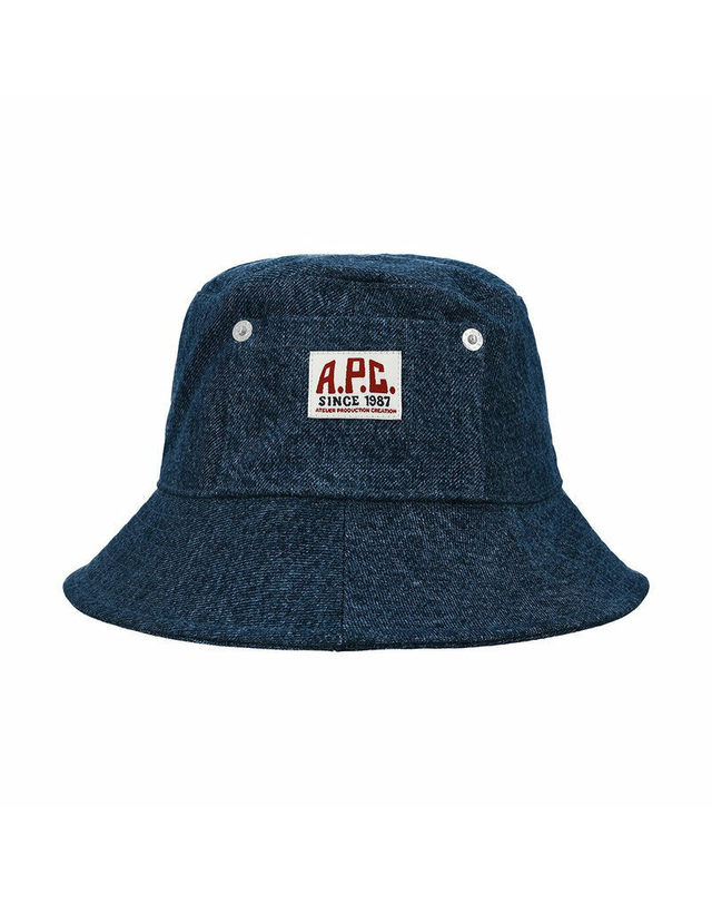 아페쎄 [명품] 아페쎄 COHTD M24150 IAL WASHED INDIGO 공용 버킷햇 네이비 착용컷