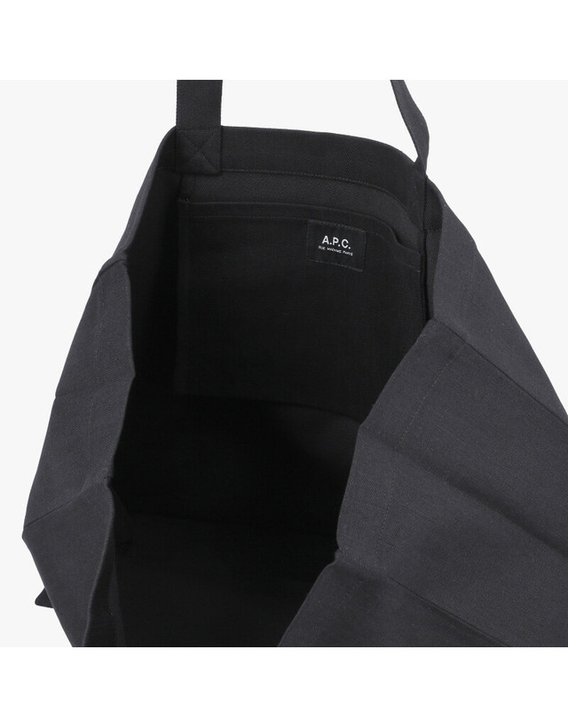 아페쎄 [명품] COZZS M61443 LZZ BLACK 공용 에코백 네이비 착용컷