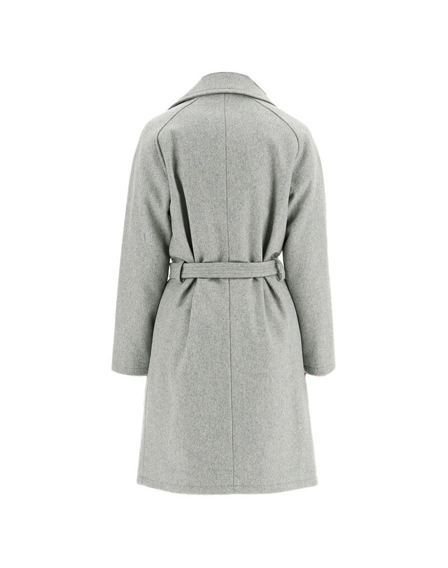 아페쎄 [명품]아페쎄 23SS BAKERSTREET 울 벨티드 코트 그레이 WOAJT F01295 PLB WOAJTF01295PLB 진한 그레이 착용컷