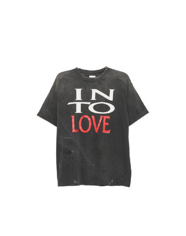 [해외직구] 그란데비타 해외 SAINT MXXXXXX 남성 IN TO LOVE 티셔츠 SMMK10000002BLACK