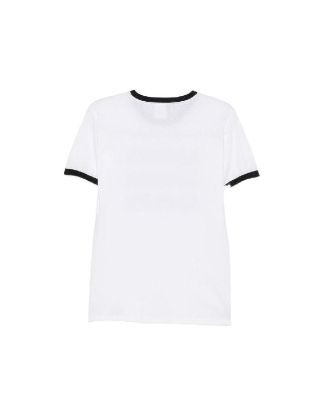 알레산드로 엔리케 [해외직구] 그란데비타 해외 ALESSANDRO ENRIQUEZ 여성 AMORE PRINT COTTON 티셔츠 TS109COWHITE BLACK 착용컷