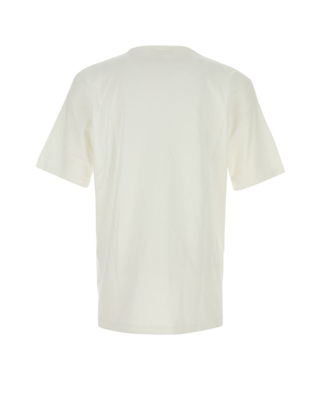 오라리 [해외직구] 해외 유럽배송 오라리 남성 러스터 플리팅 티 A00P02GT WHITE 착용컷