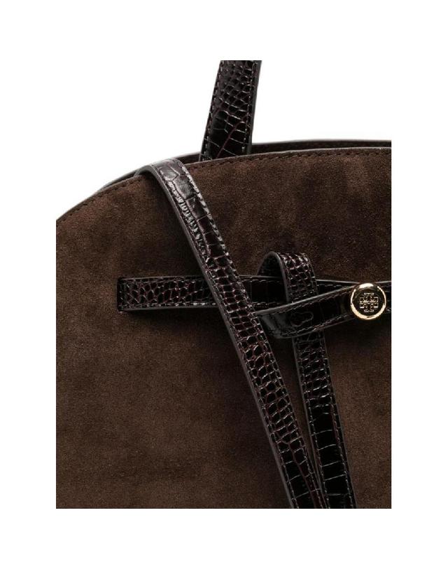 토리버치 [해외직구] 그란데비타 해외 토리버치 여성 ROMY SUEDE LEATHER BOSTON BAG 183363201 착용컷