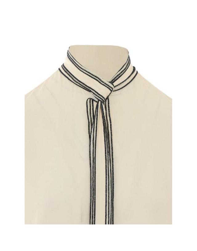 파비아나 필리피 [해외직구] 그란데비타 해외 파비아나 필리피 여성 SILK BLEND 셔츠 CAD216F267M2940145 착용컷