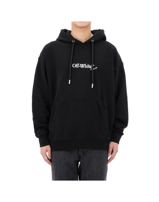 오프화이트 [명품] 25FW 오프화이트 스크리블 ARR 스케이트 후드티 OMBB085F25FLE00F 1001 진한 그레이 착용컷