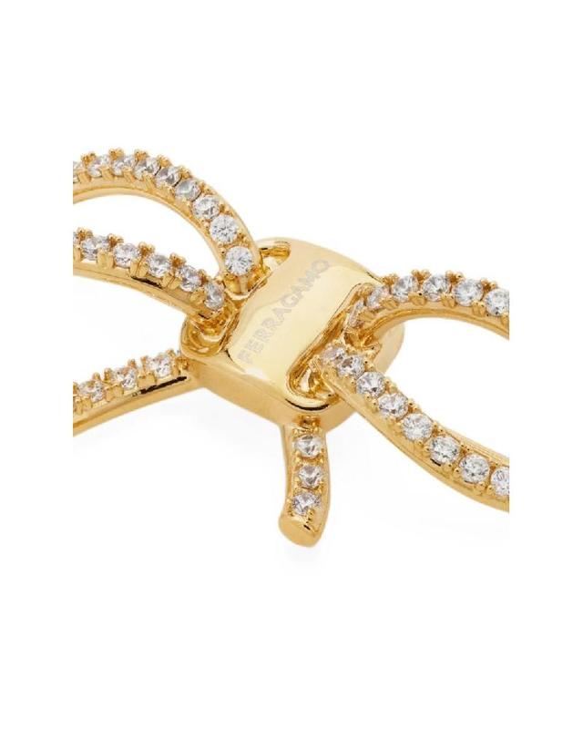 페라가모 [해외직구] 그란데비타 해외 페라가모 여성 BOW STRASS PIN 760979795018001 착용컷