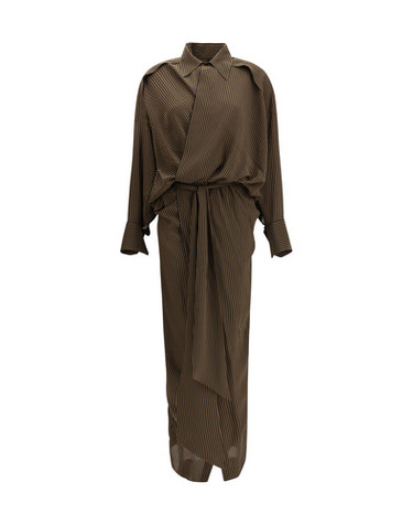 [해외직구] 해외 AW25 페타르 페트로프 여성 세레나데 드레스 F25TD2_BROWNBLACK