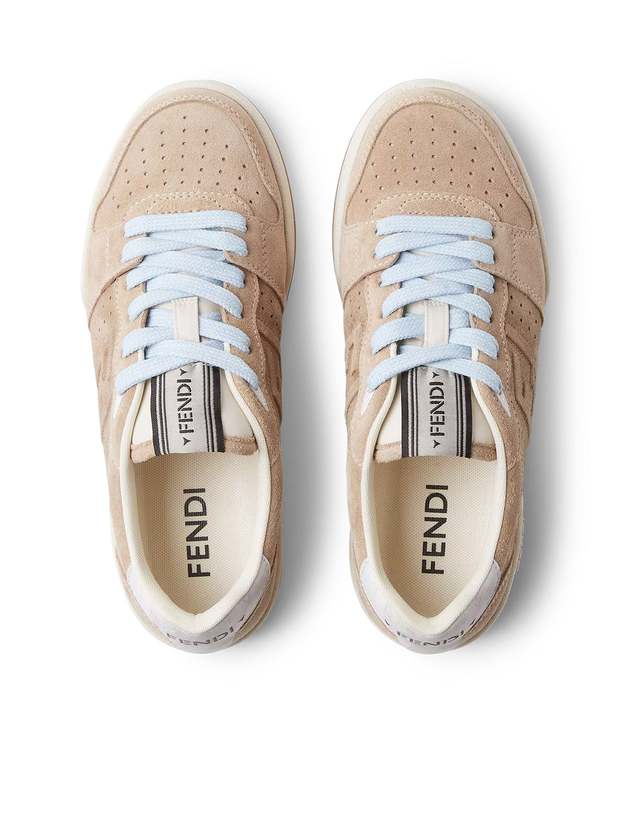 펜디 [해외직구] 해외 로마배송 펜디 여성 스니커즈 펜디 매치 8E9084B1RG F1Y22 LIGHTECRU WHITE BROWN 착용컷
