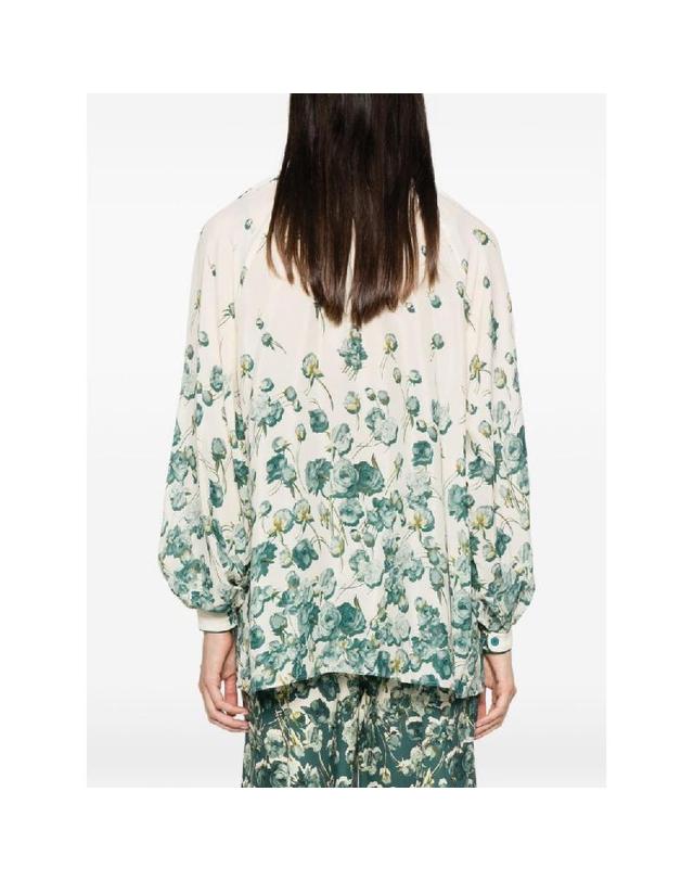 포레스트레스슬리퍼스 [해외직구] 그란데비타 해외 포 레스트리스 슬리퍼스 여성 SILK BLEND PRINTED 셔츠 CA001043TE00929233 착용컷