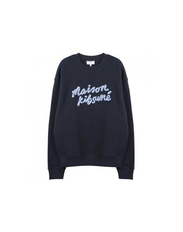 [명품] 메종키츠네 MAISON KITSUNE HANDWRITING 스트라이프 컴포트 스웻셔츠 핸드라이팅 스웨트셔츠 NM00310KM0307 P480
