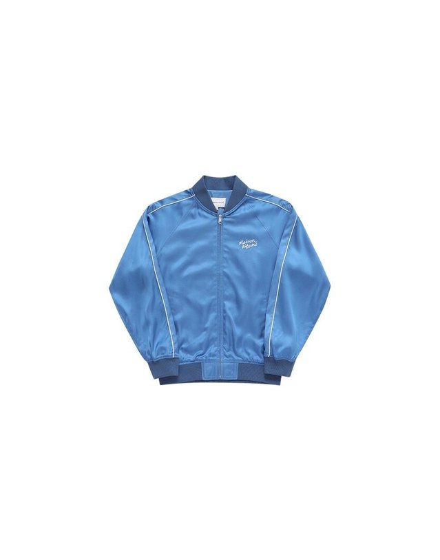 메종 키츠네 메종키츠네 [명품] 메종키츠네 MW02103WF0023 P428 여성 자켓 밝은 블루 착용컷