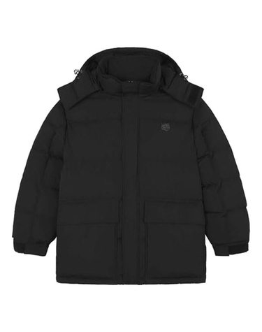 [명품]메종키츠네 24SS 폭스 헤드 패치 후드 패딩 자켓 블랙 LM02204WQ4016 P199 LM02204WQ4016P199
