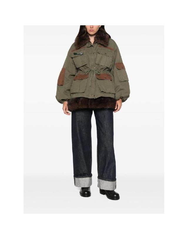 프론트 스트리트8 [해외직구] 그란데비타 해외 FRONT STREET 8 여성 FAUX FUR DETAIL COTTON PARKA COAT 3831600 착용컷