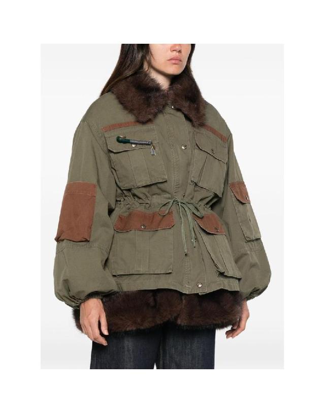 프론트 스트리트8 [해외직구] 그란데비타 해외 FRONT STREET 8 여성 FAUX FUR DETAIL COTTON PARKA COAT 3831600 착용컷