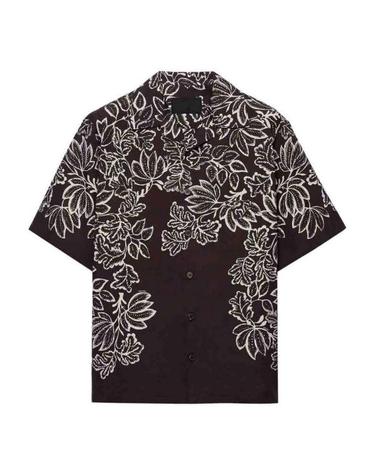 [해외직구] 25SS 프라다 반팔 셔츠 UCS41416YNSUMOF0003 Dark Brown