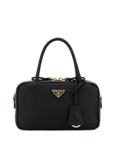 [해외직구] 26FW 프라다 레더 탑 핸들백 1BB1522CYS F0002 BLACK