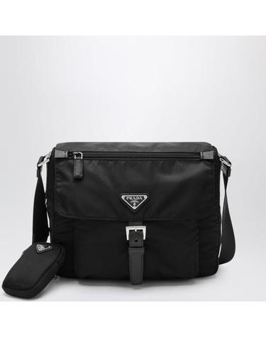[해외직구] 26FW 프라다 삼각로고 리나일론 버클 숄더백 1BD994B1MRV44 Black