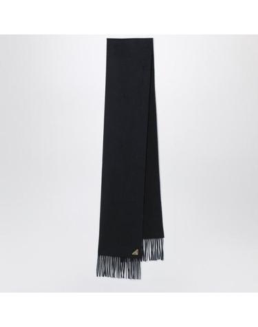 [해외직구] 26SS 프라다 삼각 로고 실크 캐시미어 머플러 1FS0652COP F0632 BLACK