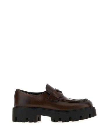 [해외직구] 26FW 프라다 모노블럭 러버솔 레더 로퍼 1D185OFB0503KDP F0562 BROWN