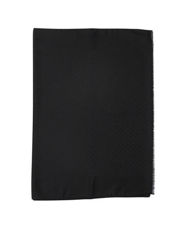 [해외직구] 26FW 프라다 자카드 프린지 울 실크 머플러 스카프 2FS0882C6KF0002 Black