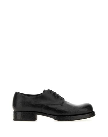[해외직구] 26FW 프라다 앤틱 빈티지 레더 레이스업 슈즈 2EF057FX0013ZQE F0002 BLACK
