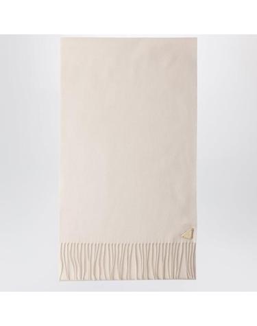 [해외직구] 26SS 프라다 삼각 로고 실크 캐시미어 머플러 1FS0652COP Beige