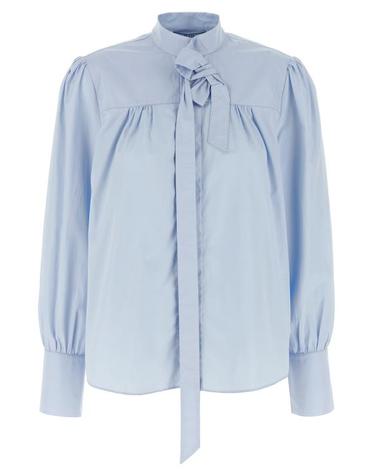 [해외직구] 25FW 프라다 블라우스 PR315798BM BLUE