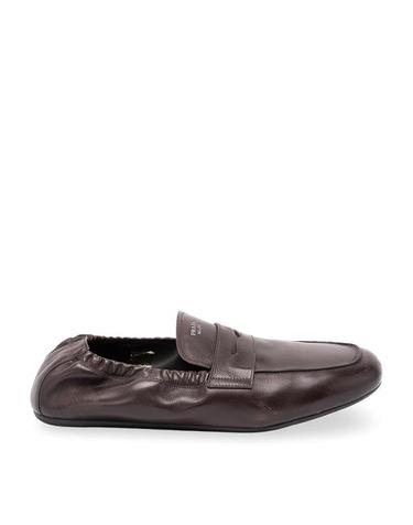 [해외직구] 26FW 프라다 셔플 앤틱 레더 로퍼 2DG1587V6FG012F0003 DARK BROWN